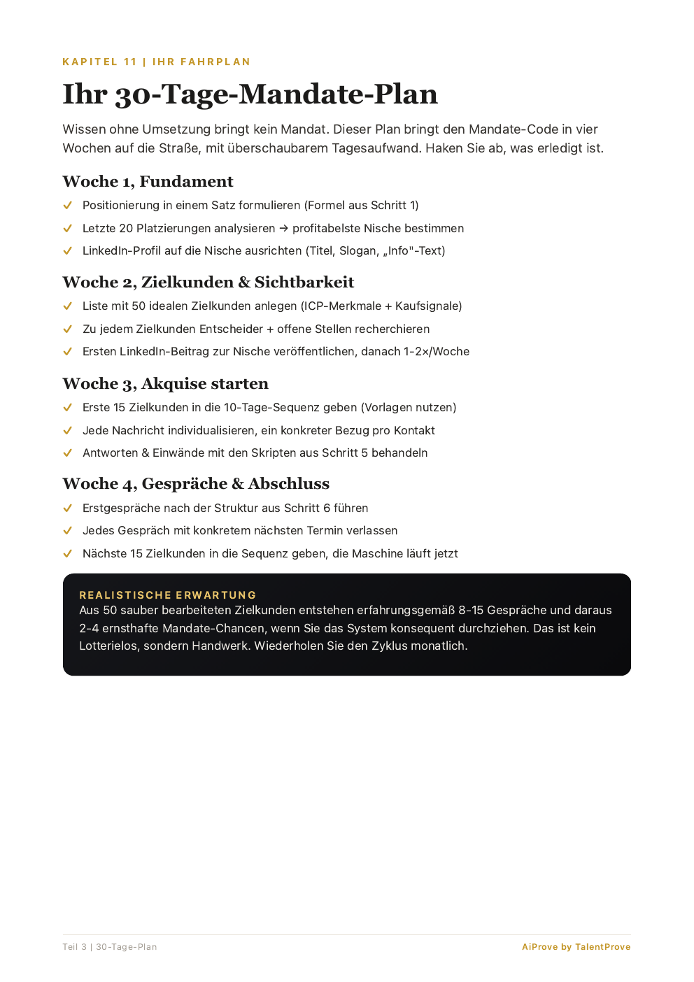 Innenseite: 30-Tage-Mandate-Plan